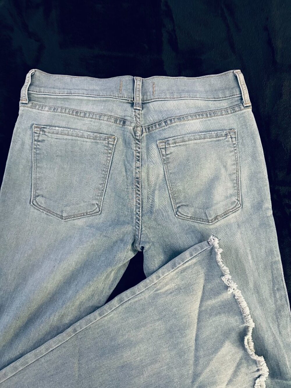Free People We The Free, Penny Pull-On Flare Jeans Light Wash - Picture 2 of 4